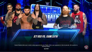 WWE 2K23 (PS5) | DinoGuy (Jey Uso) vs Bigtummydummy (Sami Zayn) | 2023-04-08-T1959