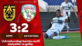 AGMK — SO'G'DIYONA 3:2  Coca-Cola Superliga. 7-tur