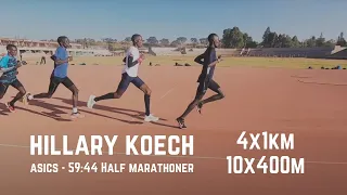 Hillary Koech - 4x1km, 10x400m