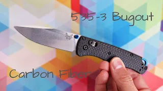 Benchmade 535-3 Bugout (CF and s90v): Knife Overview