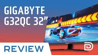 GIGABYTE G32QC 32" 165Hz 1440P Curved Gaming Monitor // Newegg Now