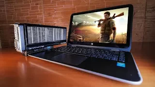 Cum sa pui o PLACA VIDEO de PC pe LAPTOP sa poti juca jocuri CALUMEA!