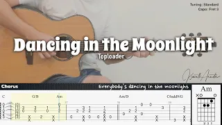 Dancing in the Moonlight - Toploader | Fingerstyle Guitar | TAB + Chords + Lyrics