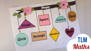 Maths Shapes TLM/ Maths Shapes Project/ Maths Shapes Activity/TLM for primary school/TLM ideas easy