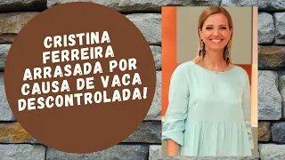 Cristina Ferreira arrasada por causa de vaca descontrolada!  |  MANIA CURIOSA