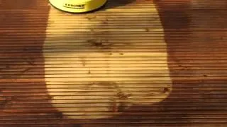 Using Karcher to clean decking and woodwork