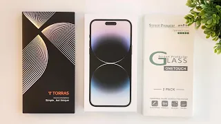 Unboxing Iphone 14 Pro Max Space Black w/ two favorite accessories.