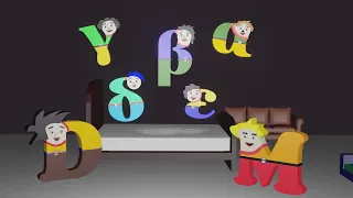 5 Little Greek Alphabets Dance | five little alphabets jumping on the bed