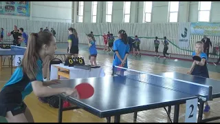 Открытый турнир по настольному теннису провели в Жамбылской области