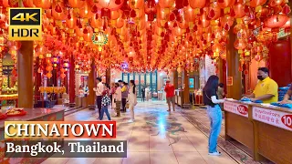 [BANGKOK] Chinese New Year 2024 at Wat Mankon "Most Famous Temple in Chinatown"| Thailand [4K HDR]