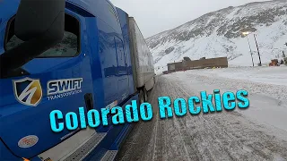 Rookie driver pulls over while driving through Colorado Rockies