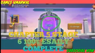 Lords Mobile Vergeway Chapter 5 Stage 6 || 101% Esaily  Completed