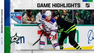 Rangers @ Stars 10/29 | NHL Highlights 2022