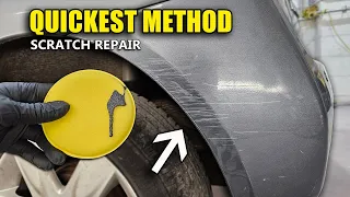 QUICKEST way to repair car scratches at home! Save Money! Cordless drill!