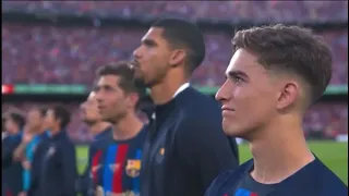 Fc Barcelona players and fans flashback to history at Camp Nou🥺