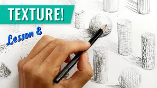 Learn How To Draw Pt 8: Drawing Texture With Pencil (Cross Hatching & More!)