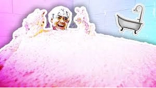 FLUFFY FLOAM SLIME BATH CHALLENGE!