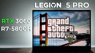 Lenovo Legion 5 PRO // GTA 5 // RTX 3060+5800H Laptop // FAN SOUND TEST