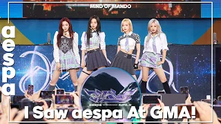 I Saw aespa At GMA In NYC & Lost My Voice 😍 | aespa at GMA Rehearsals & Live Performance