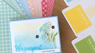 Produktpaket Per Herzenspost von Stampin`Up! / Wie bastelt man eine Pop Out Slider Fun Fold Karte?