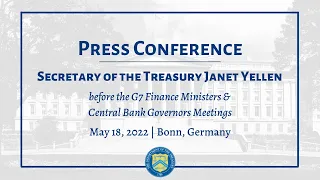 Press Conference | U.S. Treasury Secretary Janet Yellen Speaks before G7 Meetings