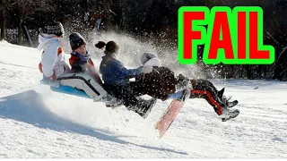 FAILING all the way | Sledding crashes and fails