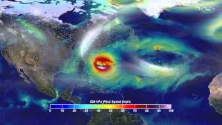 Superstorm Sandy's Track, Winds Intensity Visualized By Supercomputer | Video