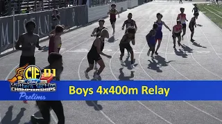 2023 TF - CIF-ss Prelims (D1) - 4x400 Relay (Boys, all 6 heats)