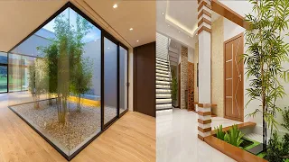 Modern Courtyard House Interior Design | Indoor Home Garden Ideas | Staircase Courtyard