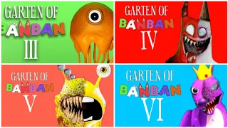 All Trailer Comparison: Garten Of Banban Chapter 6 Vs Chapter 5 Vs Chapter 4 Vs Chapter 3
