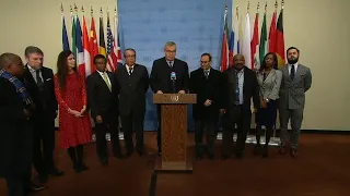 Elected Security Council Members on Israeli Settlements - Media Stakeout