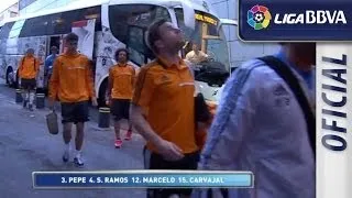 Llegadas | arrivals del Real Madrid y FC Barcelona al Bernabéu - EL CLÁSICO - HD