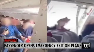 WATCH: Passenger Opens Emergency Door While Plane Is Flying