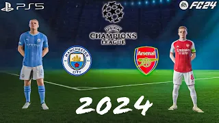 FIFA 24 PS5 | Manchester City vs Arsenal  - UEFA Champions League Final (2024) MATCH!