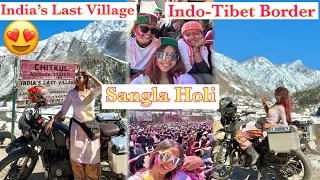 Best Holi Ever 🥰||Chitkul The Last Village Of India||Indo-Tibet Border 😱