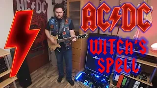 AC/DC Tribute - WITCH'S SPELL - Rhythm Guitar Cover 🎸 (360° Video with lyrics)