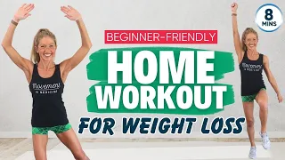 8-Minute Beginner-Friendly Home Workout for Weight Loss (LOW IMPACT!)