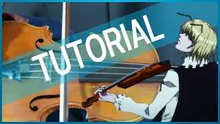 Hunter x Hunter Violin Tutorial |  In the Palace - Agitato | ハンター×ハンター