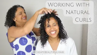 Working with Natural Curls. The best hair prep techniques - create gorgeous, glossy curls.