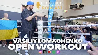 Vasiliy Lomachenko gets MOBBED by fans at open workout