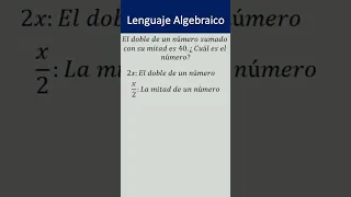 El doble de un número sumado con su mitad, #shorts