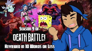 Every Episode of DEATH BATTLE! Season 9 Reviewed in 10 Words or Less