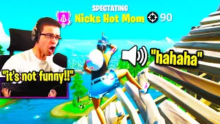 NICK EH 30 *RAGE MODE* when CHEATERS *RUIN* his Fortnite Trivia Contest!