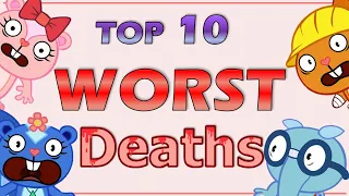 Top 10 WORST Happy Tree Friends DEATHS