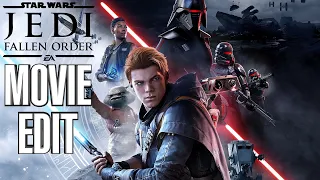 Star Wars Jedi Fallen Order Game Movie Edit - All Cutscenes And Boss Fights - PC 1080P 60fps