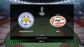 ⚽ Leicester City vs PSV Eindhoven ⚽ | UEFA Europa Conference League (07/04/2022) | Fifa 22