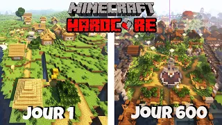 J'ai Survécu 600 JOURS en Hardcore sur MINECRAFT | Minecraft Survie Hardcore FIN