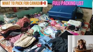 What to pack for Canada 😯 | Packing for canada | Clothing and Utensils for canada #canada #packing