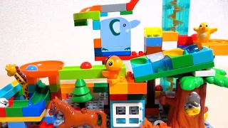 Marble Run ASMR☆Building Blocks Summary Long Video Colorful Coasters