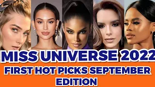 MISS UNIVERSE 2022 TOP 10 FIRST HOT  PICKS , SEPTEMBER EDITION